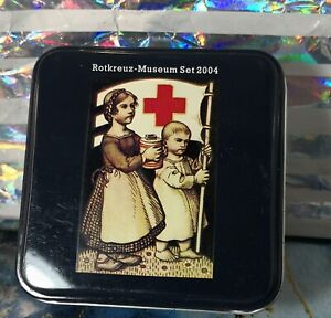New In Tin BUB 1:87 Rotkreuz Museum VW Beetle Trailer Medical Guard Red Cross