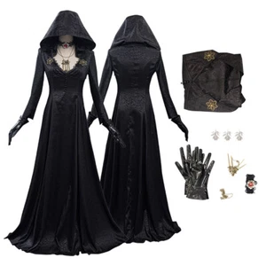 Lady Dimitrescu Cosplay Costume Vampire Dress Outfits Halloween Carnival Suit - Picture 1 of 12