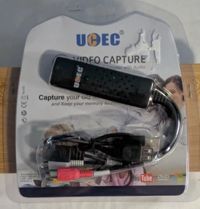 UCEC Video Capture USB 2.0 Adapter with Audio Compatible Windows XP Vista 7 8 10 - Picture 1 of 5