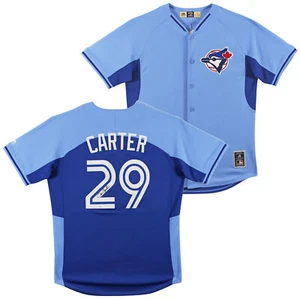 Blue Jays Joe Carter Authentic Signed Blue Majestic Cooperstown Jersey JSA - Picture 1 of 6