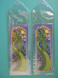 (2) DRAGON GRIMALOR Bookmarks From Wizards & Dragons Bookmarks Dover - Picture 1 of 3