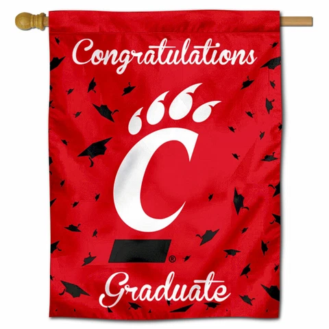 University of Cincinnati Graduation Gift Decorative Flag Cover