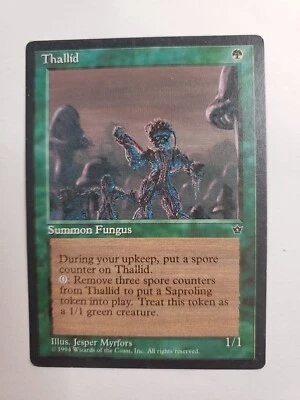 MTG Magic The Gathering Card Thallid Summon Fungus Green Fallen Empires 1994 - Image 1 of 2