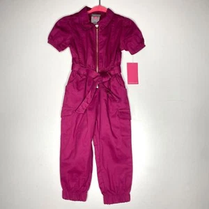 New Vince Camuto Zip Up Jumpsuit Romper Toddler Girls Size 2T - Picture 1 of 9