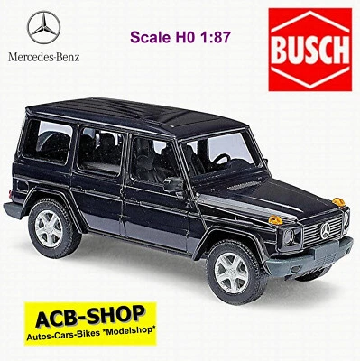 Mercedes-Benz G 90 G-Klasse 1990 Blu Scuro 1:87 Busch 51401 - Immagine 1 di 2