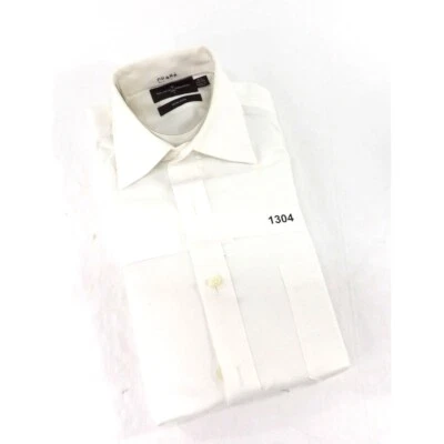 Men Ivory Dress Shirt 15 1/2 32/33 Black & Brown Brand preowned - Image 1 of 2