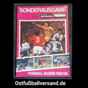 Fuwo edición especial 1987/88 Sportecho RDA Oberliga 1.FC locomotora Leipzig BFC Dresde - Imagen 1 de 5