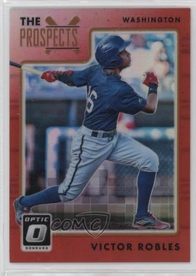 2017 Panini Donruss Optic The Prospects Red Prizm /99 Victor Robles #TP3 - Image 1 of 2