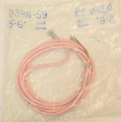 Cable de línea telefónica eléctrica Western rosa rosa vintage en original sin abrir  Foto 1 de 4