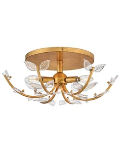 Hinkley Lighting 48283 Aliso 3 Light 20"W Semi-Flush Ceiling - Brass - Picture 1 of 7