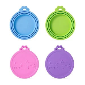 SLSON 4er Pack Haustierfutter Dosenabdeckungen Universal Katze Hund Deckel 1 passt 3 - Bild 1 von 3
