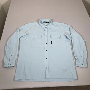 TRUEWERK Hemd Herren XL hellblau S Cloud Langarm Druckknopfleiste Workwear Tech - Bild 1 von 9