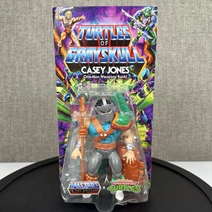 Mattel MOTU Turtles Of Grayskull TMNT Casey Jones SEALED Action Figure - Picture 1 of 22