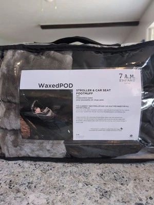 7 A.M. Enfant WaxedPod Stroller & Car seat Footmuff, 0-18 Months. - Image 1 of 3