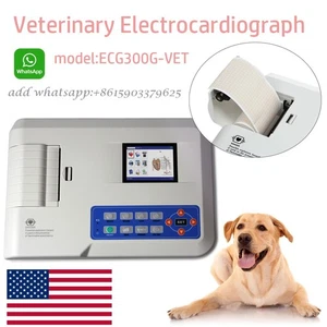 CONTEC ECG300G-VET Digital 3 Channel 12 lead EKG Electrocardiograph,Animal use - Picture 1 of 13