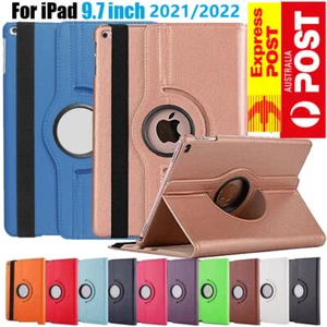 360 Rotate Leather Case Cover For Apple iPad 9th10.2" 8th 7th 6th 5th Air1/2 Min - Picture 1 of 8