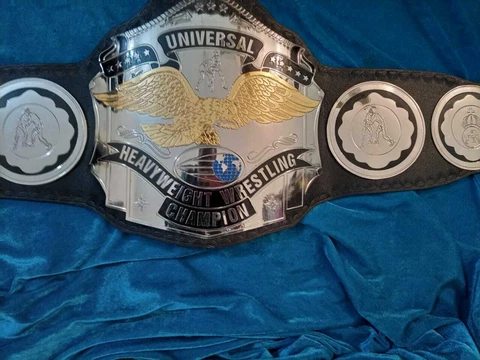 NEW Universal Heavyweight Championship Leather Belt 2MM ZINC Plates Cover