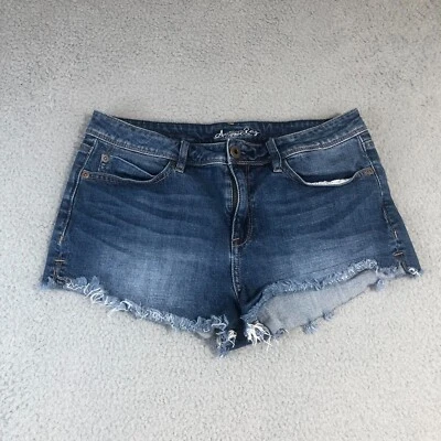 American Rag Shorts Womens 9 Blue Cut Off Mid Raise Preppy Casual Pocket Denim - Image 1 of 4