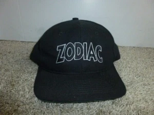 Vintage San Sun Zodiac Swiss Watch Company Black Baseball Hat Cap Snapback - Bild 1 von 12