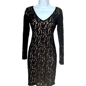 Plenty by Tracy Reese Anthropology Bodycon Lace Overlay Dress 2 - Picture 1 of 9