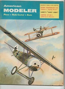 American Modeler Magazine Flugzeuge Boote Radio März 1958 Curtiss XF13C-1 - Bild 1 von 2