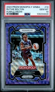 Ruthie Bolton #14 2024 Panini Prizm Monopoly WNBA Purple Prizm PSA 10 | POP 1 - Picture 1 of 3