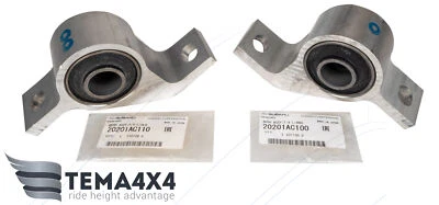 Buje de brazo de control inferior delantero original OEM de 2 piezas para Subaru 20201AC100 20201AC110 Foto 1 de 4