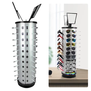 360° Rotating Glasses Display Stand Sunglasses Holder Rack Eyeglass Turning ﻿ - Picture 1 of 19