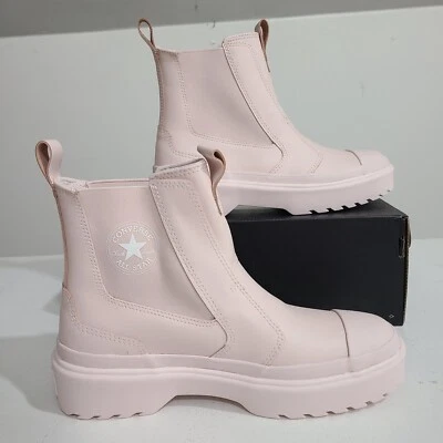 NEW Womens Sz 8 (Youth Sz 6 ) LEATHER Converse All Star Lugged Chelsea Boots - Image 1 of 4