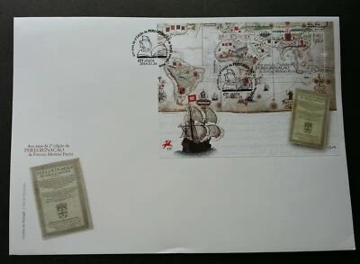 [SJ] Portugal 400 Years 1st Edition Of Peregrinacao 2014 Book Map Ship (FDC) - Image 1 of 4