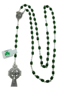 Irish J. C Walsh & Sons, Ireland GREEN ROSARY BEADS LOOSE SKU G218 - Picture 1 of 1