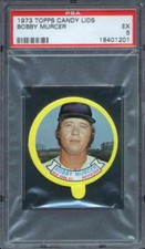 1973 Topps Candy Lids Bobby Murcer PSA 5 New York Yankees