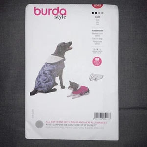 BURDA 6049 DOG COATS  EASY Sewing Pattern Sizes Small - Large - Picture 1 of 2