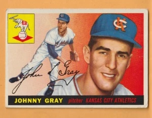 Johnny Gray Kansas City A's 1955 Topps #101 RC West Palm Beach Florida - Picture 1 of 2