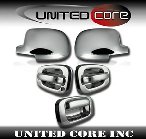 Fits 99-06 Silverado Sierra Chrome Full Mirror Door Handle Tailgate Cover 1 Key - Picture 1 of 1