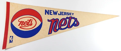New Jersey Nets NBA Vintage Full Size Pennant Cover