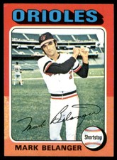 1975 Topps Baseball Card Mark Belanger Baltimore Orioles #74 JM074