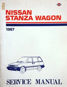 1987 Nissan Stanza Wagon Factory Service Manual Original Shop Repair Book - Picture 1 of 3