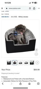 Pet Booster Car Seat Removable and Washable Cover,Dog Car Seat - Picture 1 of 6