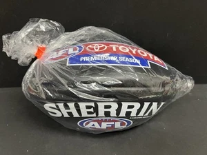 AFL PREMIERSHIP SEASON SHERRIN GAME BALL BLACK AUSTRALIAN MADE LEATHER FOOTBALL - Picture 1 of 3