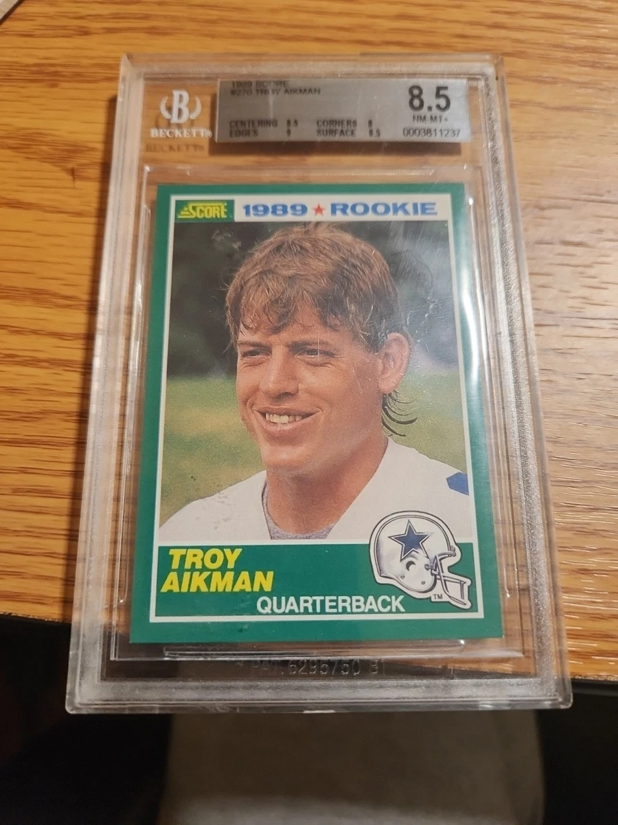 SCORE Troy Aikman Rookie Football Trading Card Singles for sale | eBay