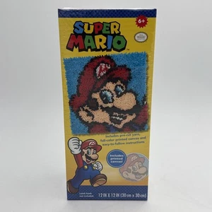 Dimensions Latch Hook Kit 12"X12" Nintendo Super Mario Rug Kit NEW SEALED A9 - Picture 1 of 5