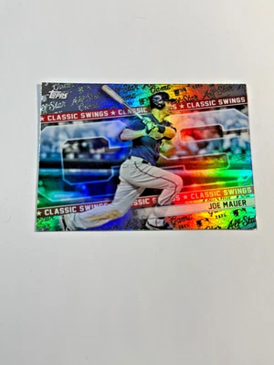 Joe Mauer 2025 Topps #CS-24 Classic Swings Refractor - Gemelos Foto 1 de 2