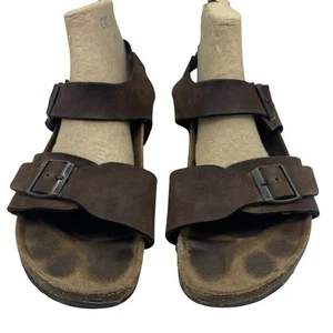 Birkenstock Men’s Milano Oiled Brown Leather Sandals EU 43 US 10 - Picture 1 of 10