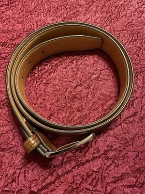 Ремень мужской DOCKERS повседневный желтовато-коричневый коричневый размер 40 искусственная кожа.  CM 3 - Изображение 1 из 4