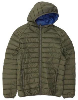 INVICTA Hombres Chaqueta Acolchada con Capucha Reino Unido 38 Mediana Caqui Poliamida JK27 Foto 1 de 4