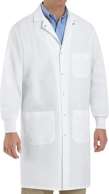 Red Kap Unisex Specialized Cuffed Lab Coat with Exterior Pocket - Image 1 of 4