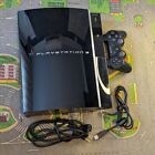 Sony PlayStation 3, Cables And Controller PS3 40GB CECHH01 Tested And Working