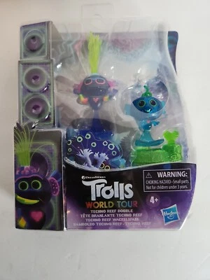 Paquete de 2 figuras Trolls World Tour Techno Reef Bobble - DreamWorks - NUEVO Foto 1 de 4