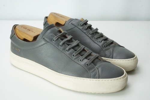 Common Projects Sneakers basse originali Achille pelle grigio bianco 2045 40 5472